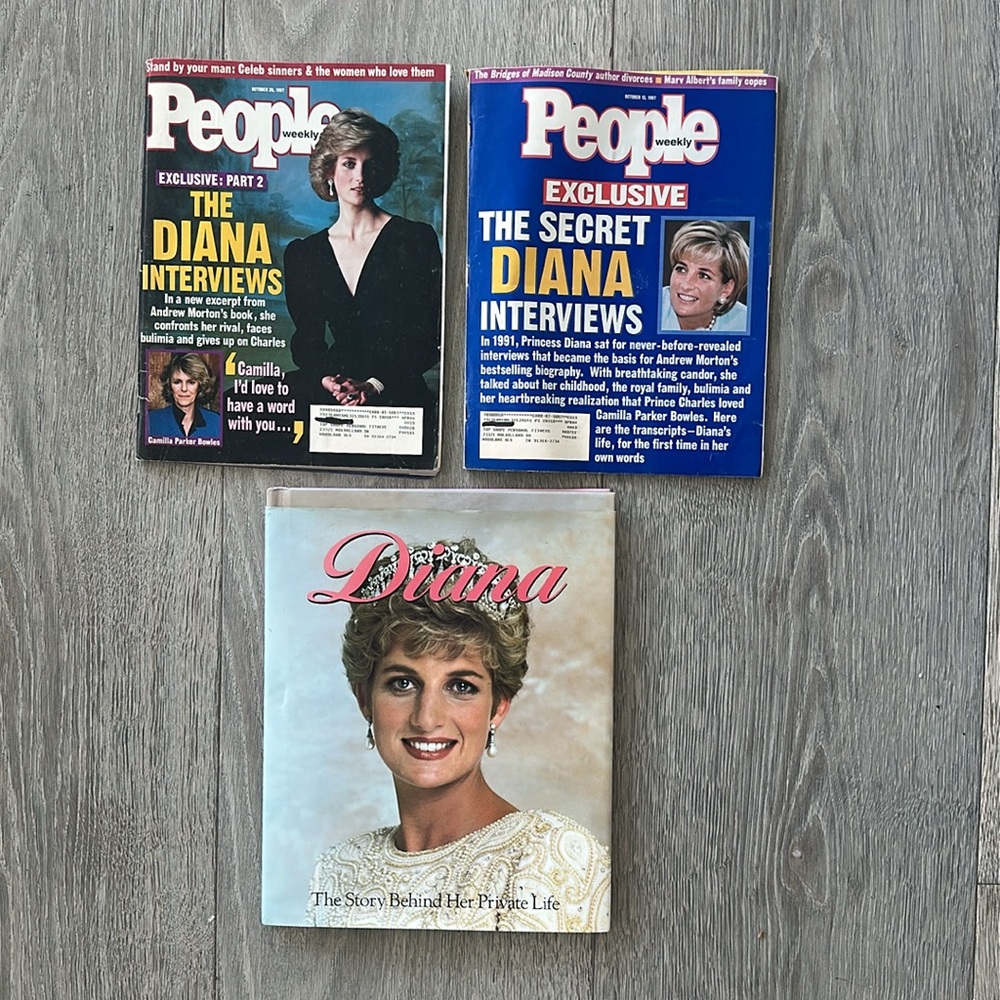 Princess Diana Collection-People Magazine Interviews & Book